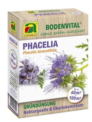 Phacelia - Bienenfreund:   BODENVERBESSERUNG - HUMUSBILDUNG - NAHRUNGSQUELLE - SCHUTZ VOR EROSION   P